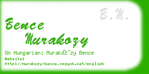 bence murakozy business card